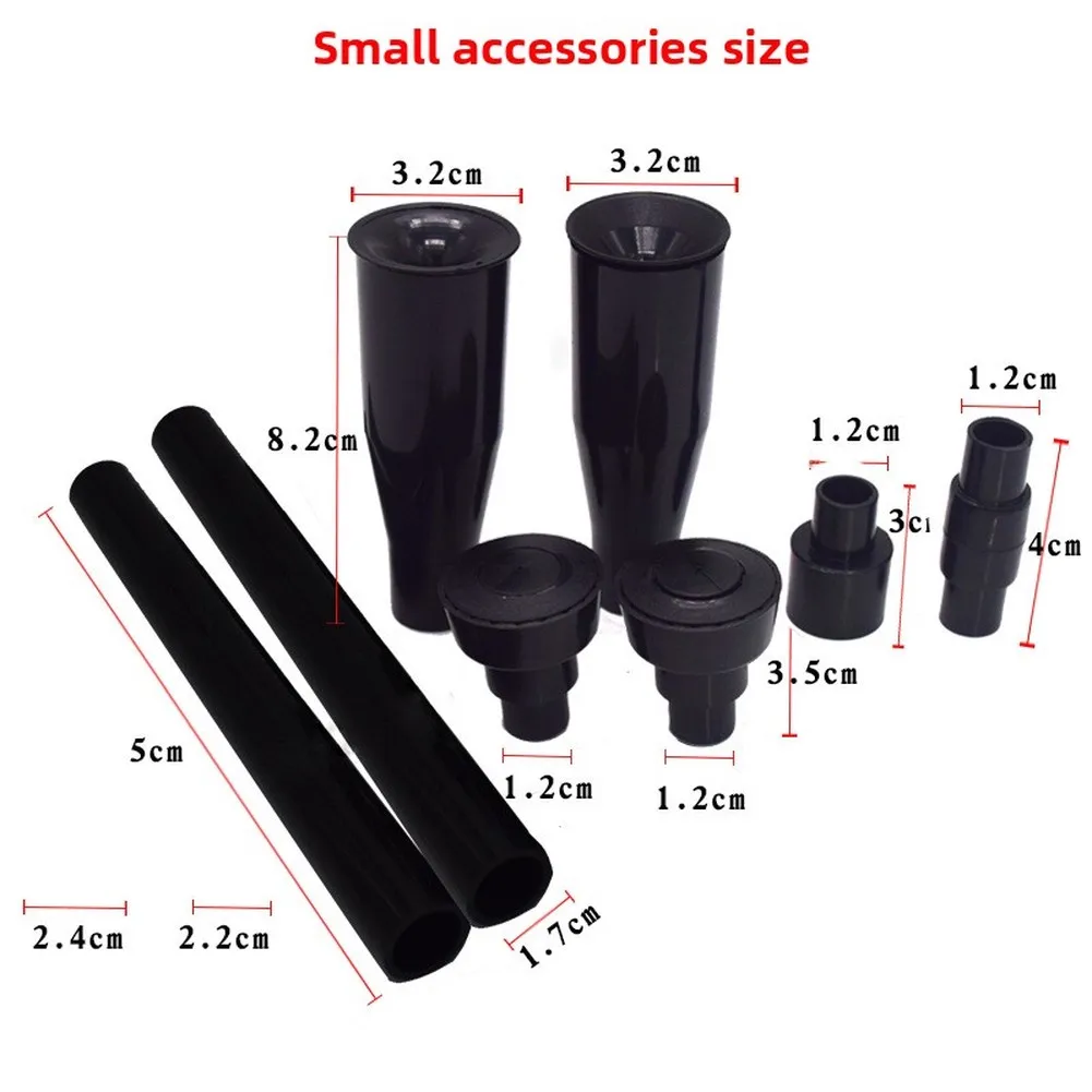 Customizable Water Patterns Fountain Fountain Spray Kit S,L Plastic Fountain Head Multi-pattern Display Adjustable Height Design