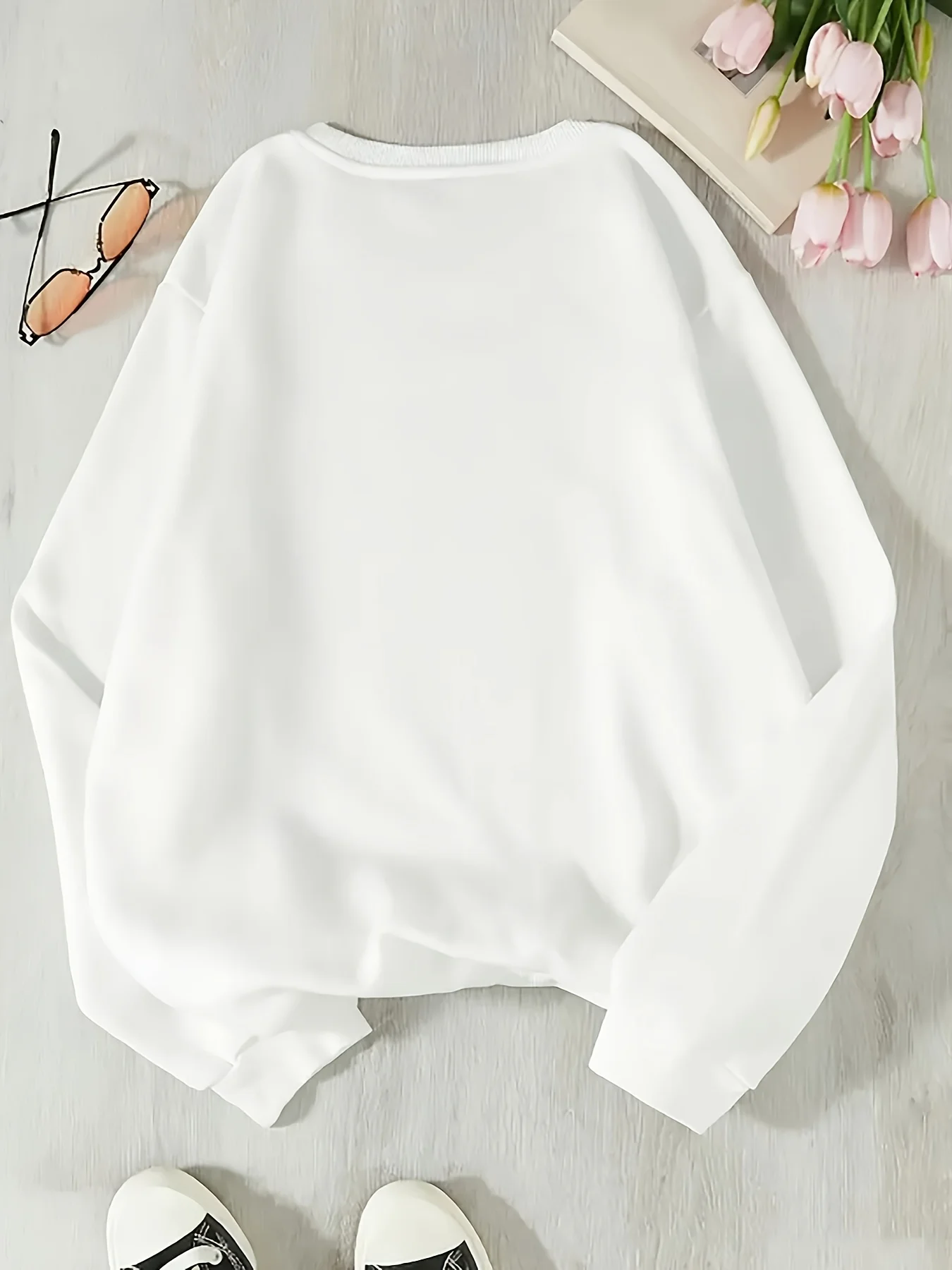 سترة ديزني الرائعة "سندريلا" مطبوعة بأكمام طويلة بلوفر فضفاض ملابس الخريف والشتاء