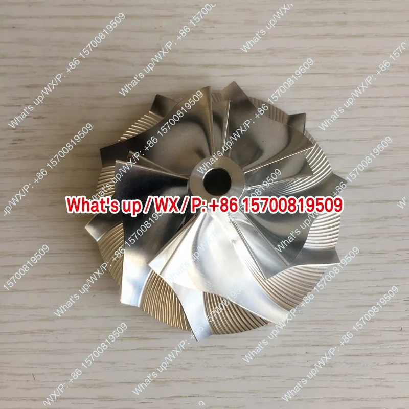 HX35 53.88/78 mm 5 + 5 Blade High Performance Turbine Milling/Al 2618/Billet Compressor Wheel