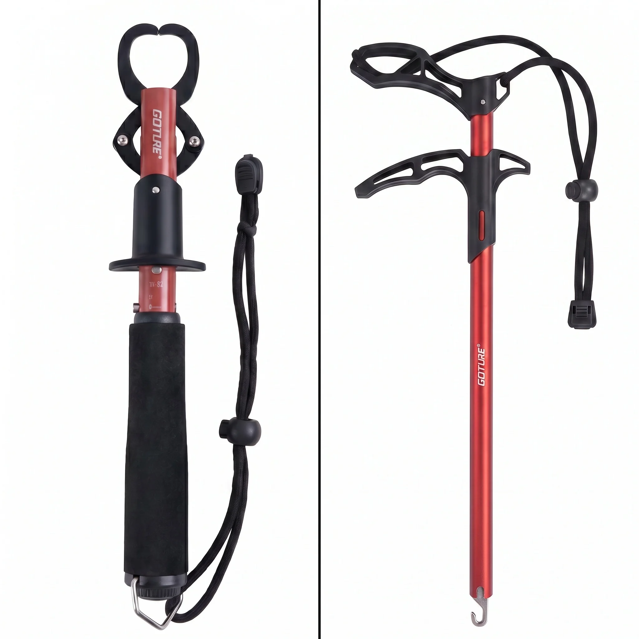 

Goture 2pcs Portable Fish Lip Gripper and Fishing Hook Remover Tool Fishing Lure Remover Aluminum Tube Hook Detacher