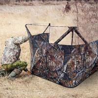 Hunting Blind Camouflage Tent For Turkey Hunting Duck Hunting Blinds Tent Deer Blinds Tent Three-Sided Visibility For Hunters