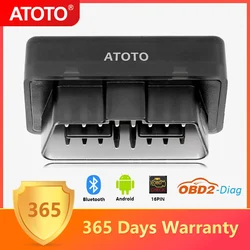 ATOTO OBD2 Scanner Bluetooth ELM327 V1.5 Car Diagnostic Tool OBD 2 Automotive Code Reader Scan Adapter Android BT OBDII AC4450