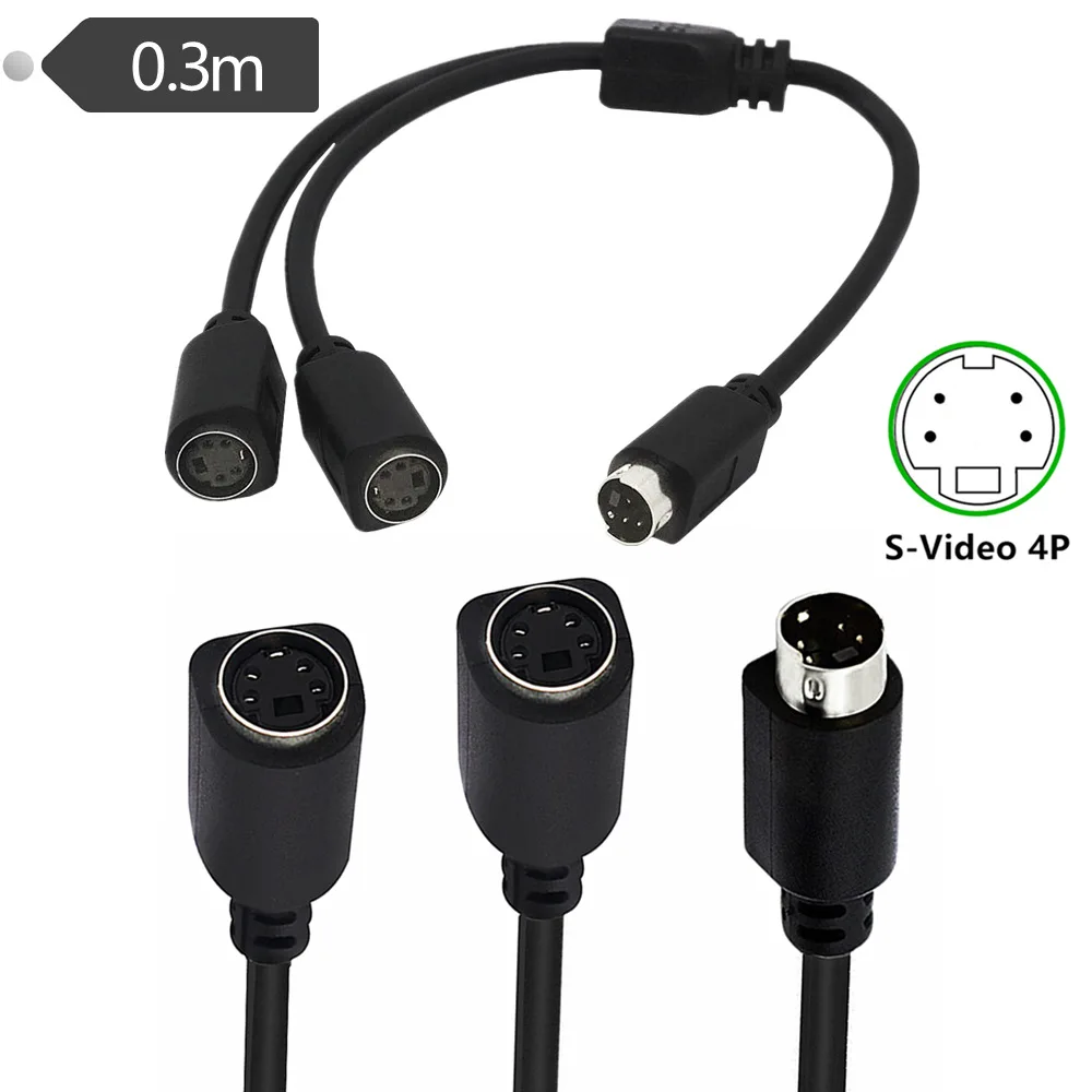 مُحلِّل شامل لسلك SVHS: تقييم عملي لجهاز التوصيل المزدوج S-Video من نوع 4-pin Mini DIN