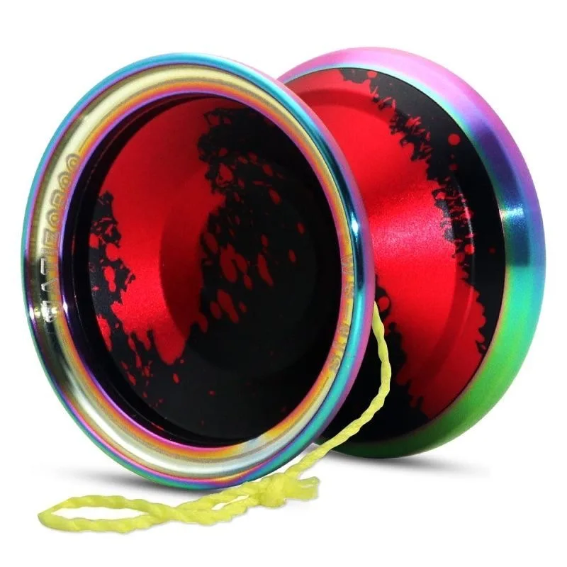 حلقة خارجية احترافية من الفولاذ المقاوم للصدأ يويو معدنية مع سبائك الألومنيوم عالية السرعة غير مستجيبة يو يو ألعاب كلاسيكية للأطفال #5