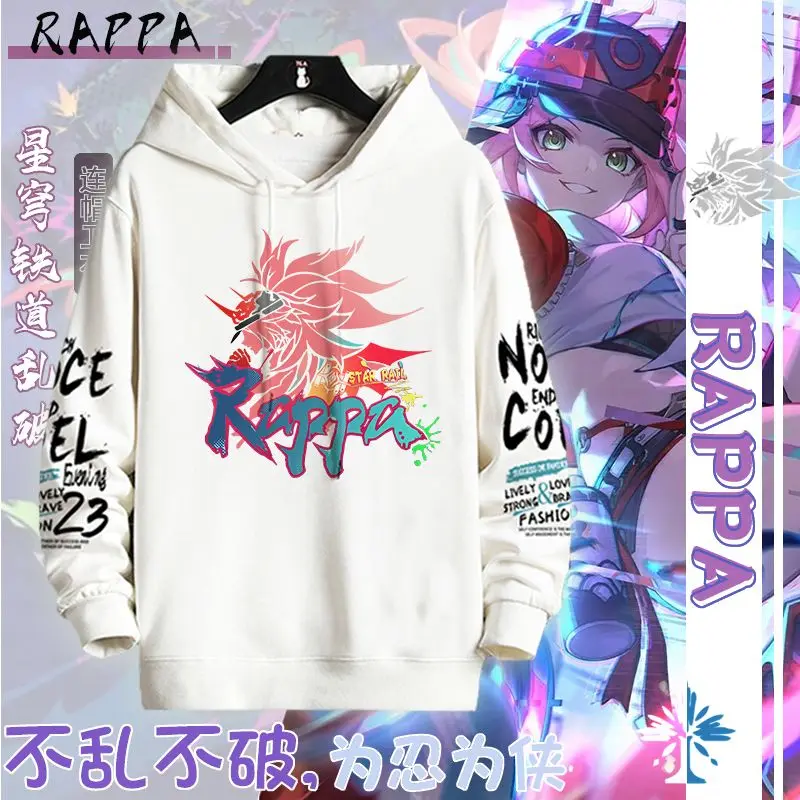 Anime Honkai: Star Rail Game Cos Rappa Sparkle Firefly Feixiao Etc. Unisex 2024 New Casual Clothes Cartoon Print Hoodie