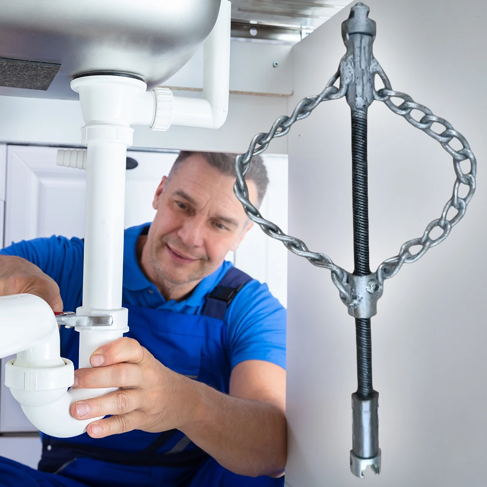 فليكس عمود المجاري إزالة الترسبات سلسلة متعددة الأغراض أداة صيانة الأنابيب الربيع النفط توصيل الأنابيب الحفارة لكتل خطوط الأنابيب #3