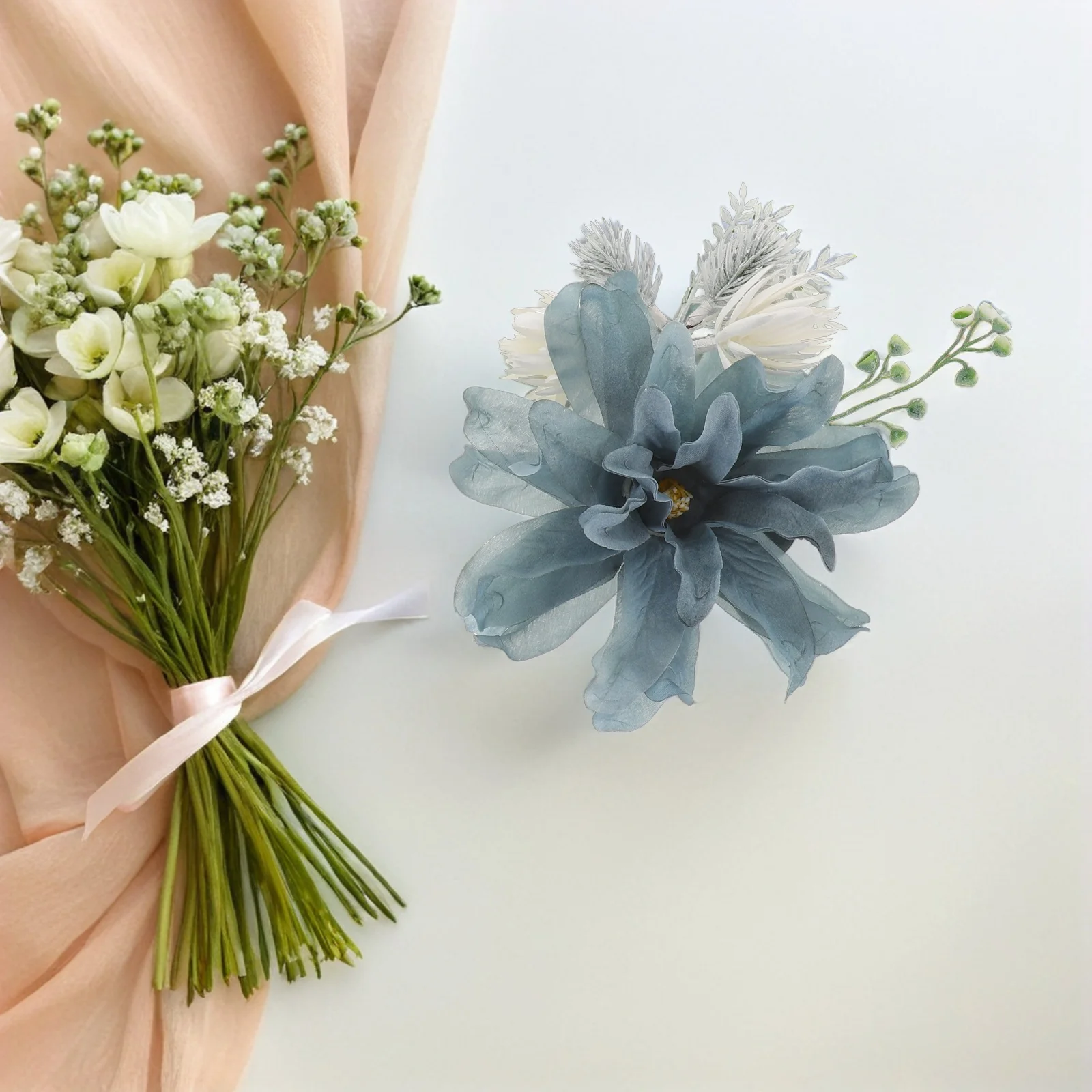 

2Pcs Flower Curtain Tiebacks Clip-on Decorative Floral Curtain Holdbacks for Drapes Boho and Modern Decor Drapery Tieback Clamp