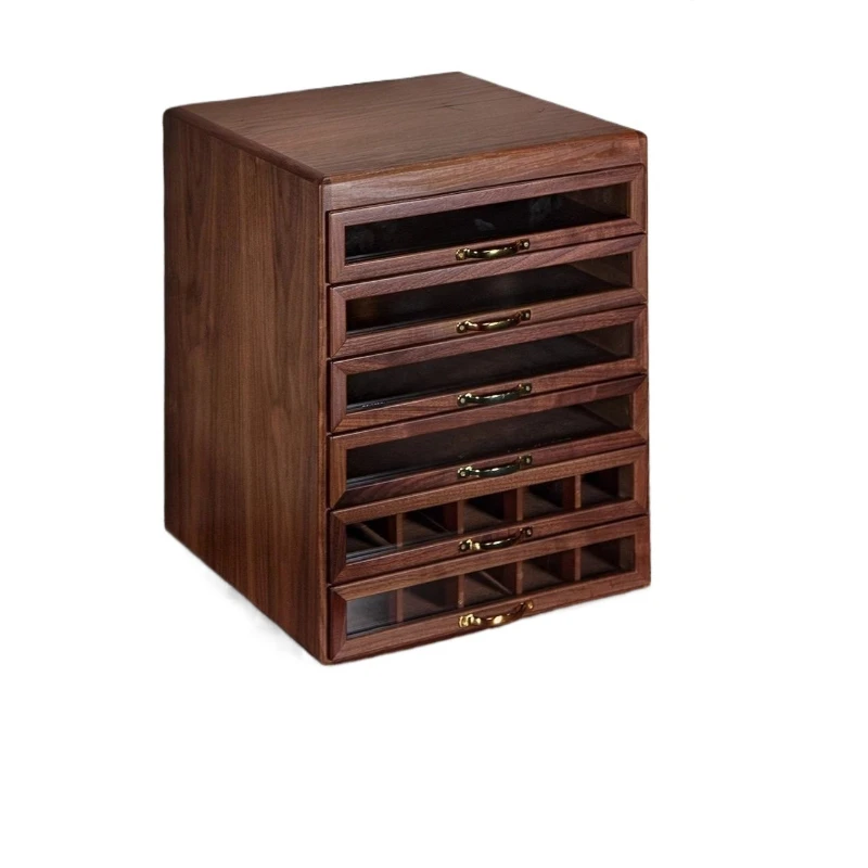 

adults G brand storage cabinet jewelry box Wenwan furniture solid wood storage cabinet 6 layer drawer cabinet