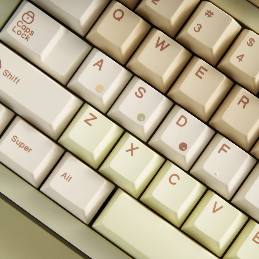 QK Pearl Milk Tea Theme Keycap ชุด 172key PBT น่ารักเชอร์รี่คีย์บอร์ดหมวก Custom Limited Edition คีย์บอร์ดอุปกรณ์เสริม
