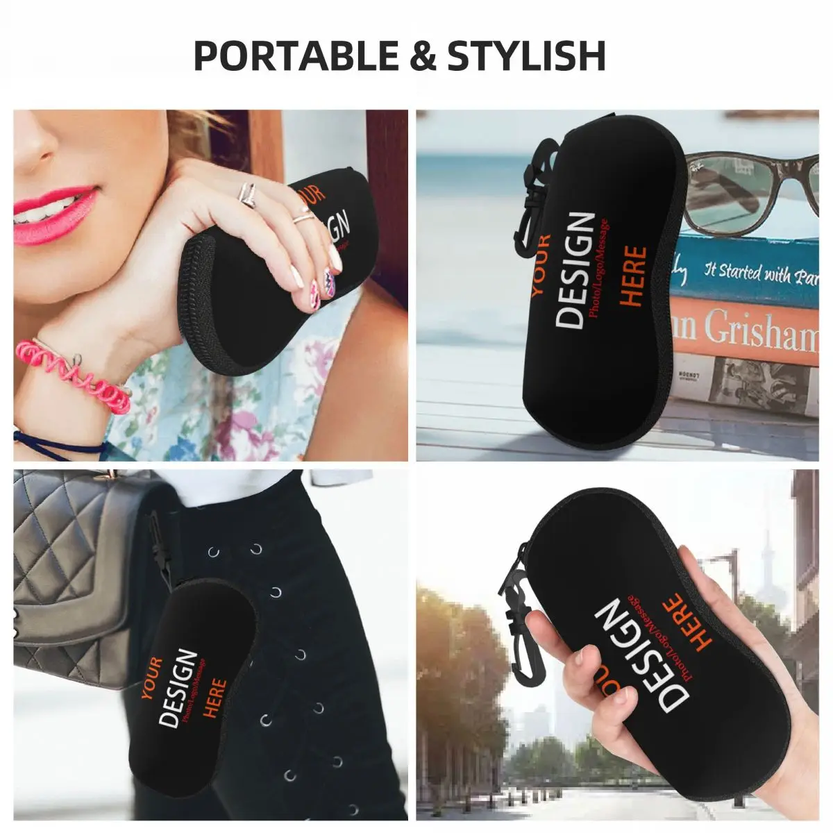 Custom Custom Your Photo Logo Message Glasses Case Cool DIY Design Shell Eyeglasses Case Sunglasses Box
