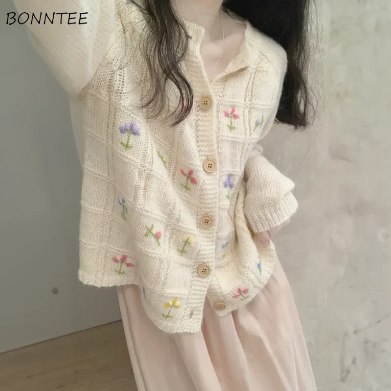 Cardigan Women Soft Gentle Knitted Sweet Japanese Style Kawaii Sweater Tender Vintage Streetwear Girlish Patchwork Aesthetic New