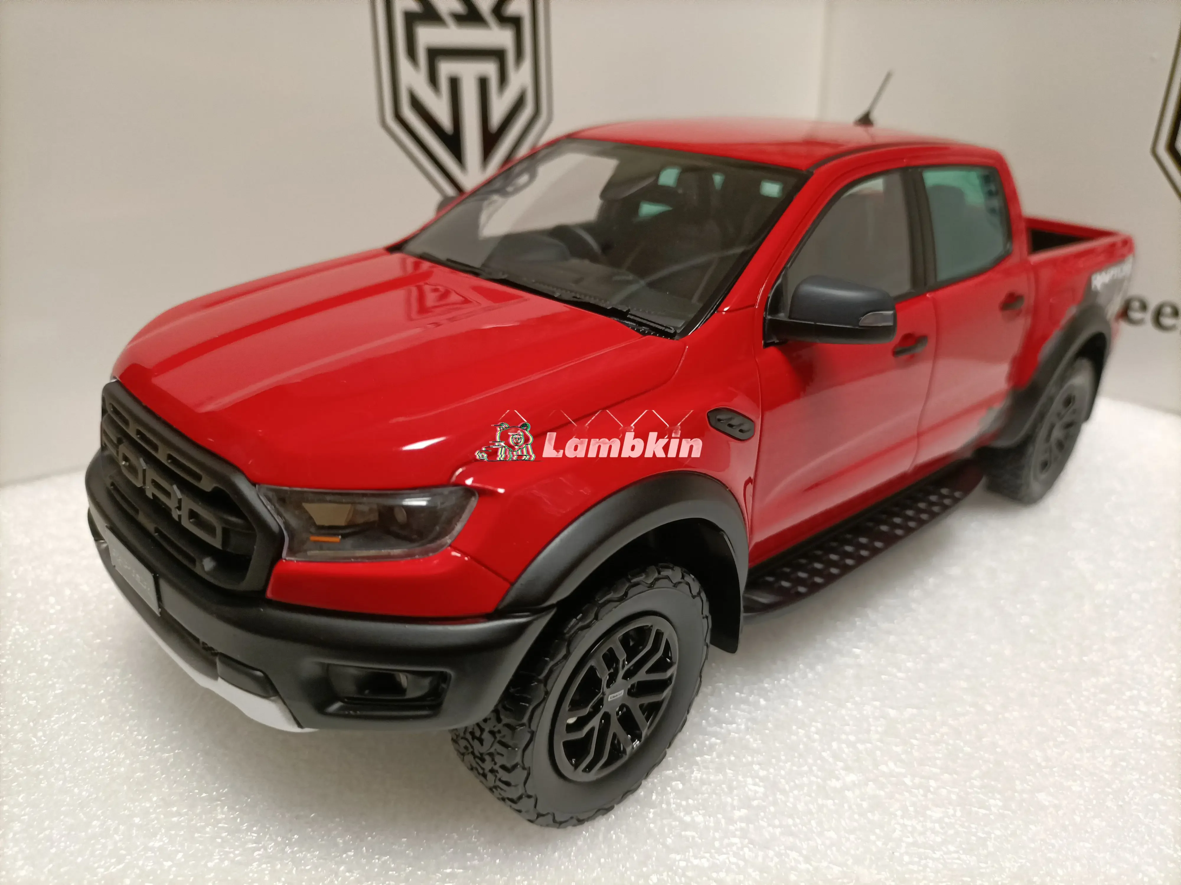 Feelslike 1/18 Ranger Raptor v8 2020 Pickup Truck Model red Collectible Gift Ornaments Miniatures