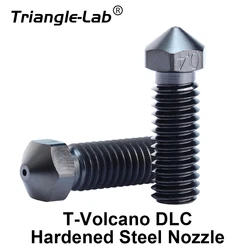 Trianglelab T-Volcano DLC Hardened steel Nozzle M6 Thread For 3D Printers For Rapido Hotend for Carbon fiber nylon filament