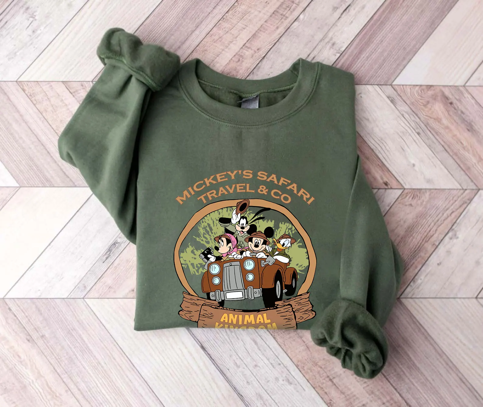 Family Vacation Mickey Animal Kingdom Wild Adventure Iron on Transfers Thermal prints Ironing stickers for Clothes