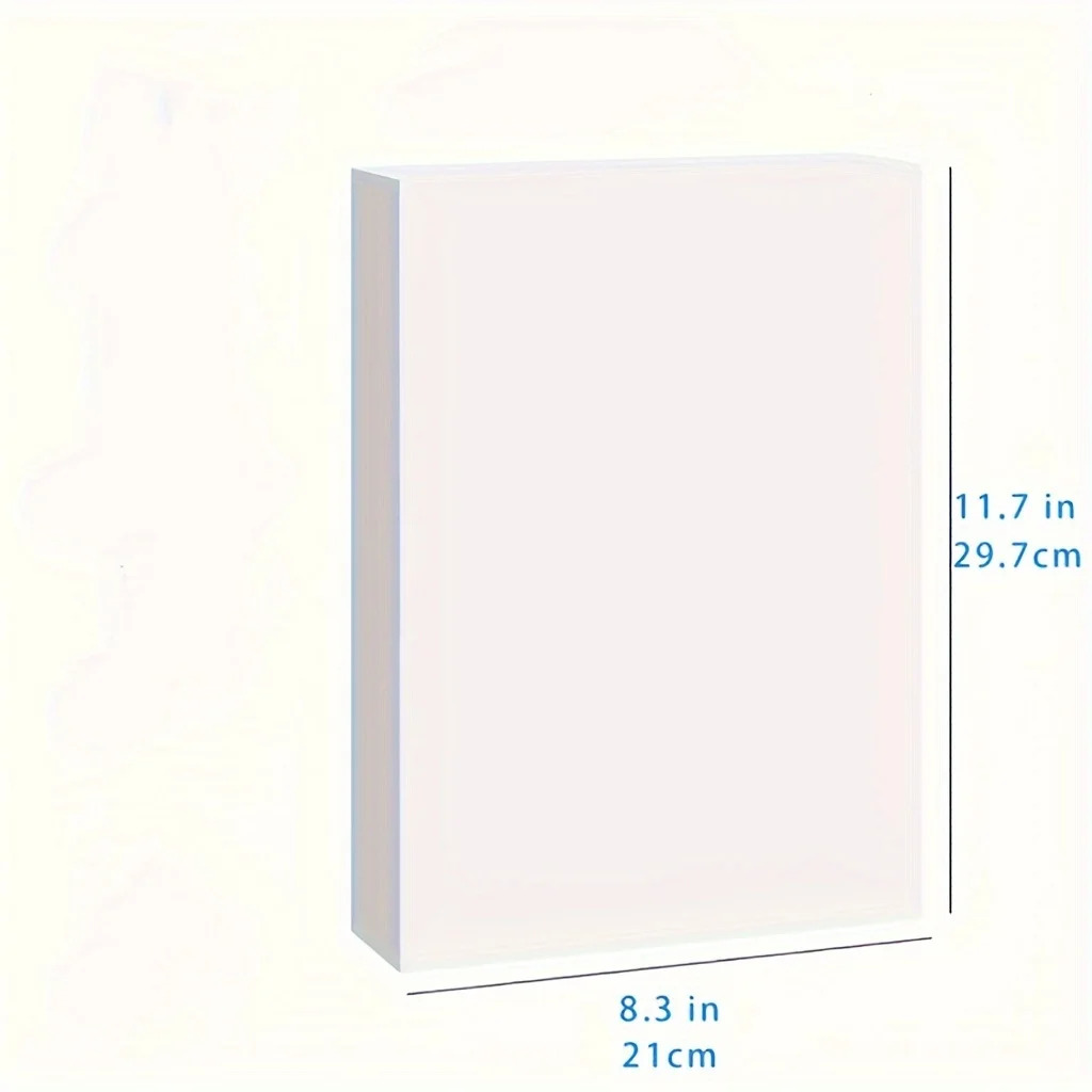 ESHANG Size A4 50 Sheets 120G Double Sided Photo Paper High Glossy Photographic Paper Compatible with Inkjet Printe