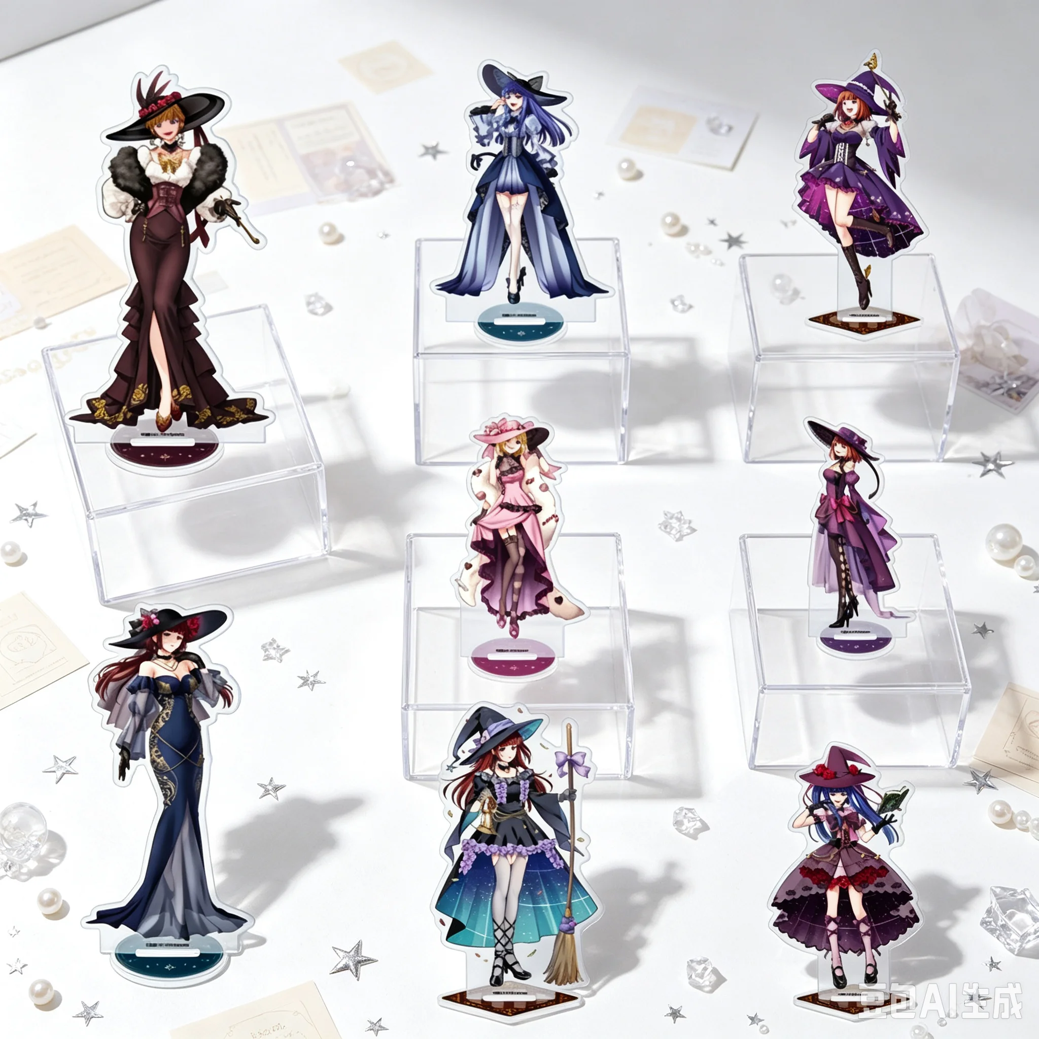 Anime Umineko When They Cry Characters EVA-Beatrice New Acrylic Stand Model Plate Keychain  Series 15cm Decorations Accessories