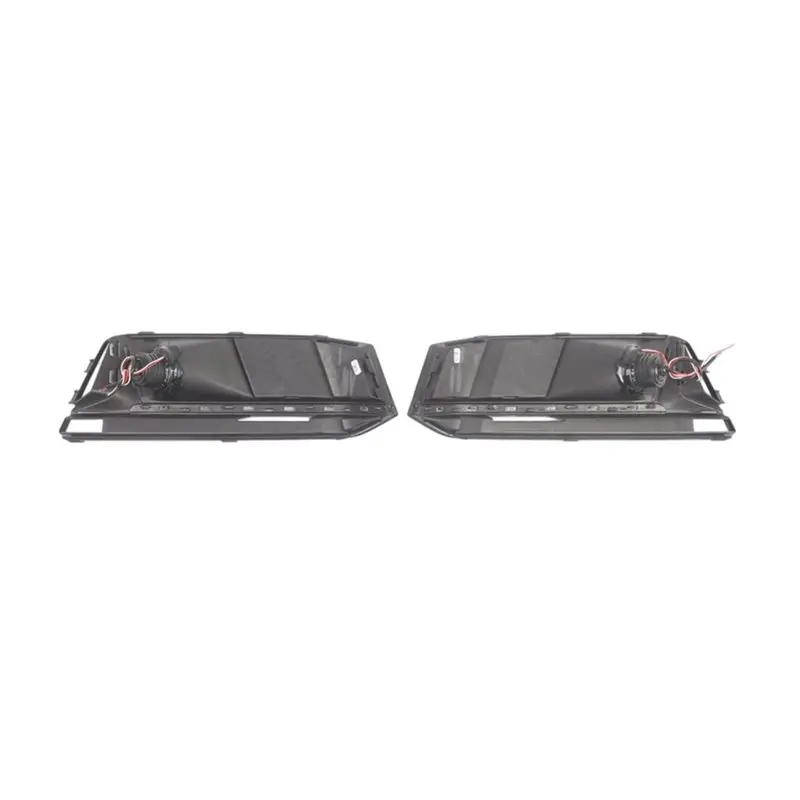 DT42-Front Bumper Fog Light Grille Bezel Angel Eye Fog Light 8W0807681K 8W0807682K For A4 B9 S Line 2016-2018