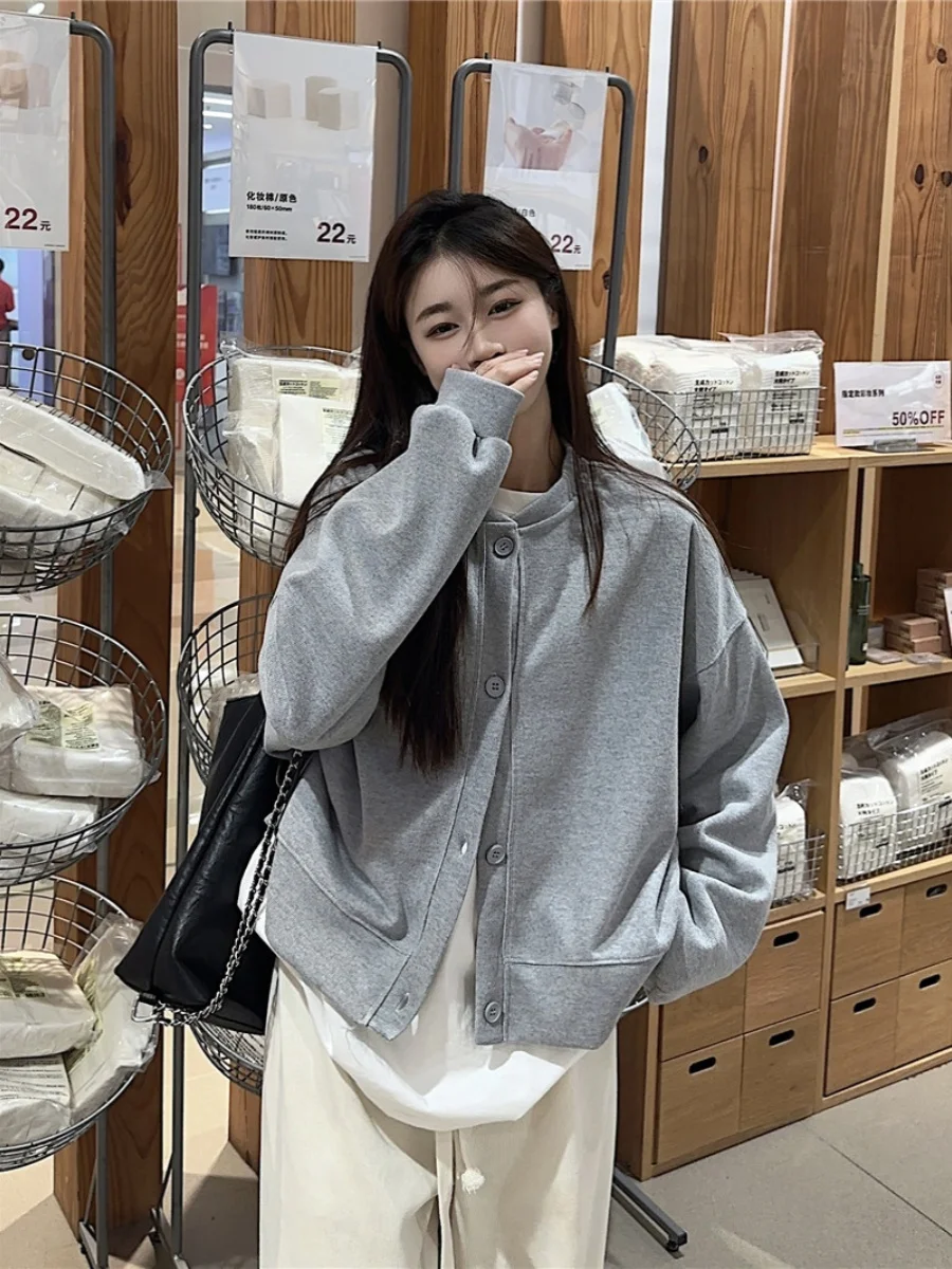 

Длинные куртки женские модные повседневные свободные бомберы винтажные Y2K на молнии из искусственной кожи с капюшоном уличная одежда с отложным воротником теплые ретро