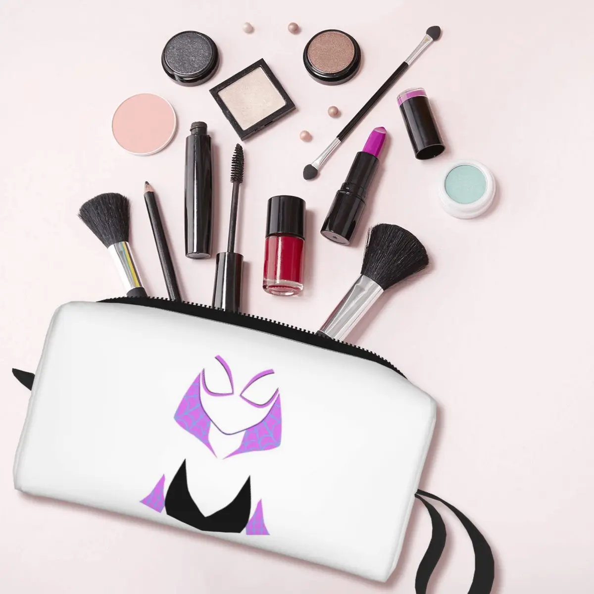 Gwen Stacy Spider Superior Version Makeup Bag Cosmetic Organizer Storage Dopp Kit for Women Beauty Travel Pencil Case