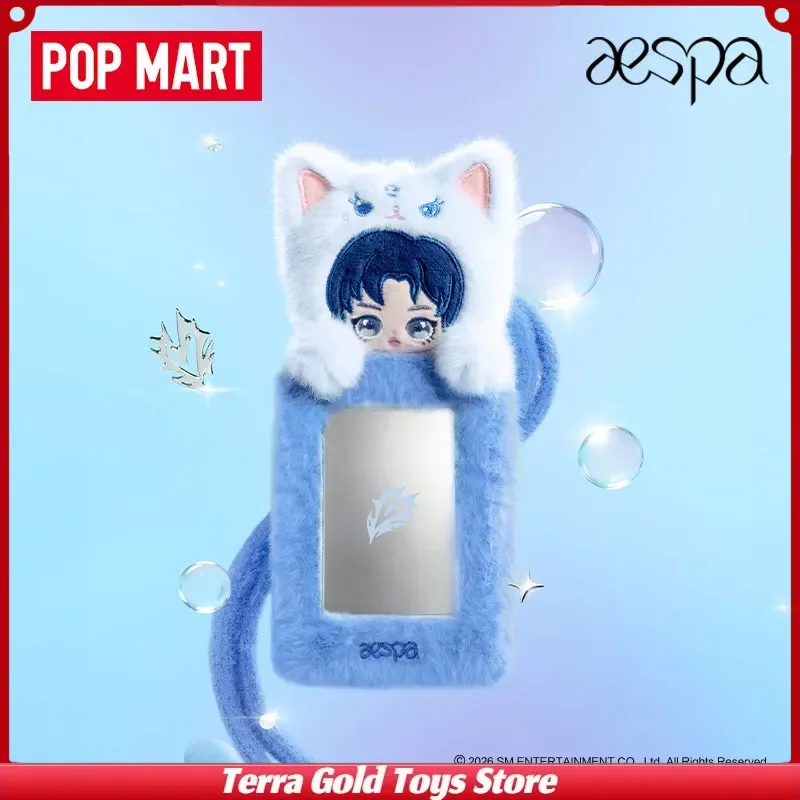 New Pop Mart Aespa Fluffy Club Series Phone Strap Plush Photocard
