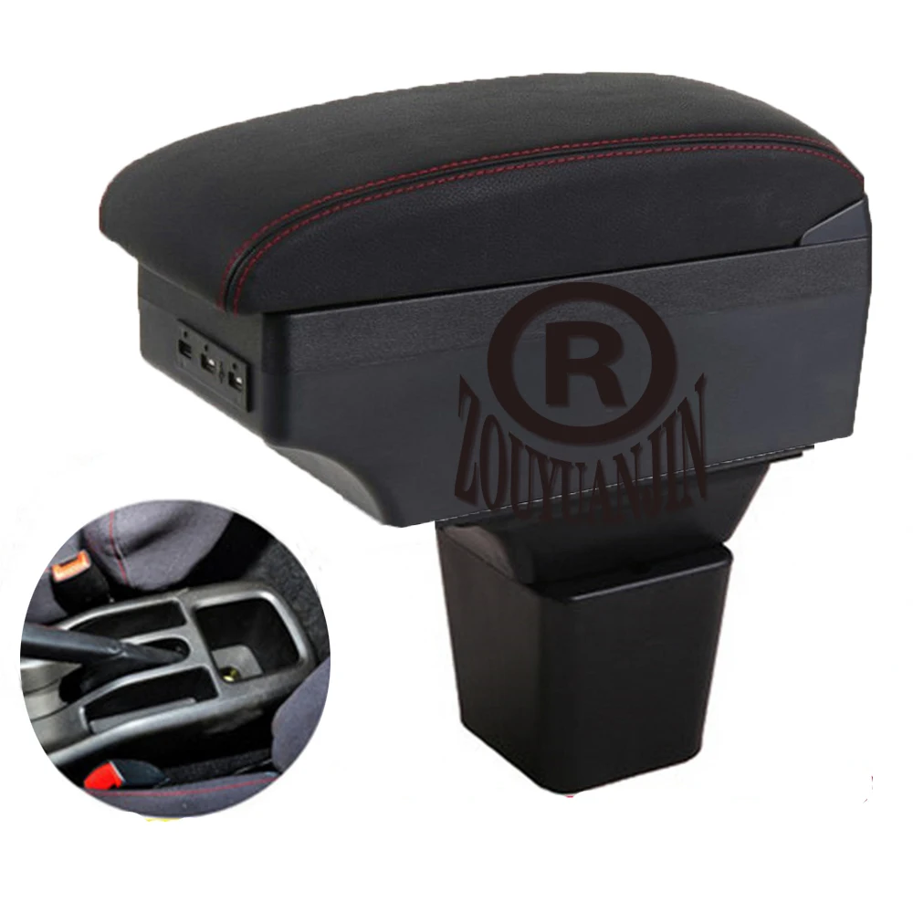 

For Daihatsu Terios Armrest Box Arm Elbow Rest Center Console Central Store Content Storage with Cup Holder USB