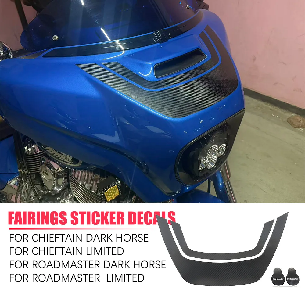 Front Headlight housing sticker Decoration For Chieftain Dark Horse 2019-2025 Motorcycle Fairings Sticker Decals Front decal