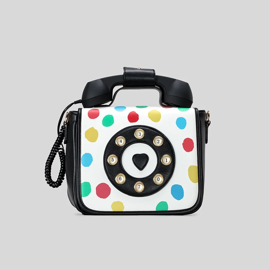 

Unisex Creative Personality Retro Simulation Phone Shape Handbag Fun Cute Funny Shoulder Bag Adult Punk Party Crossbody Bag