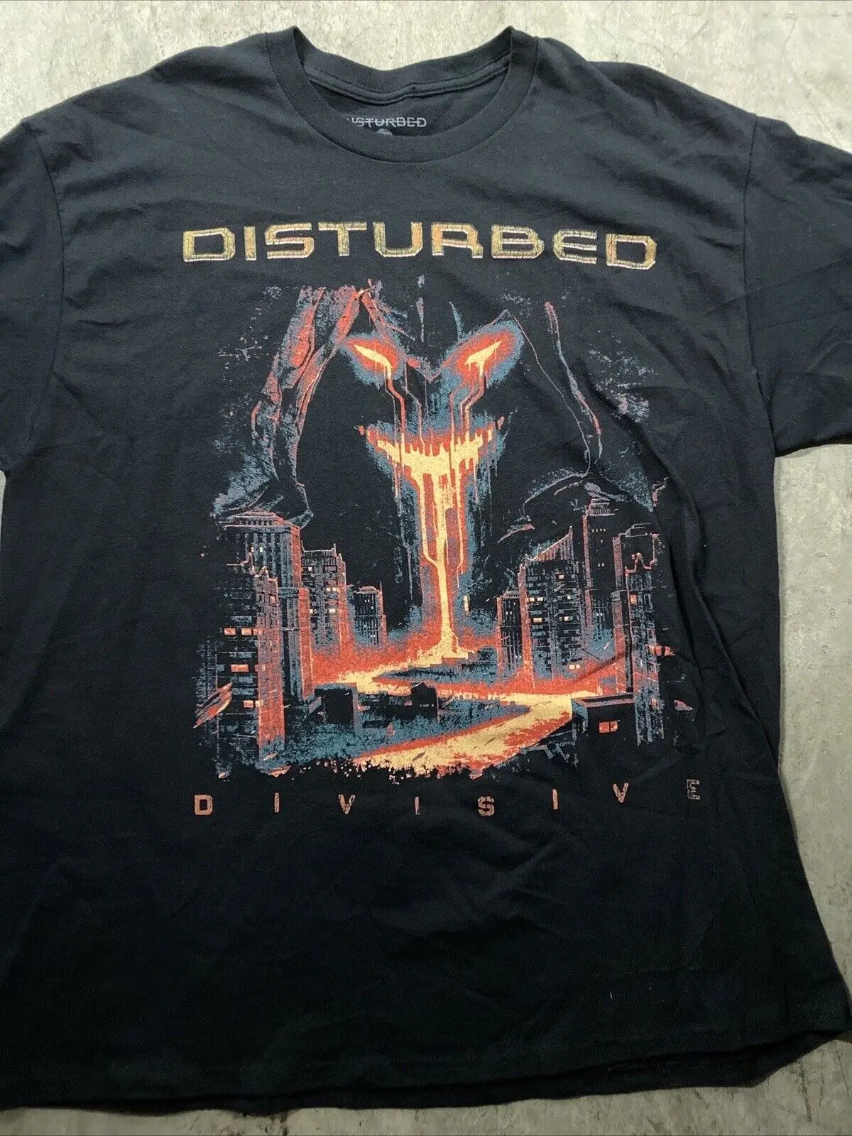 Disturbed T Shirt Xl Divisive Black