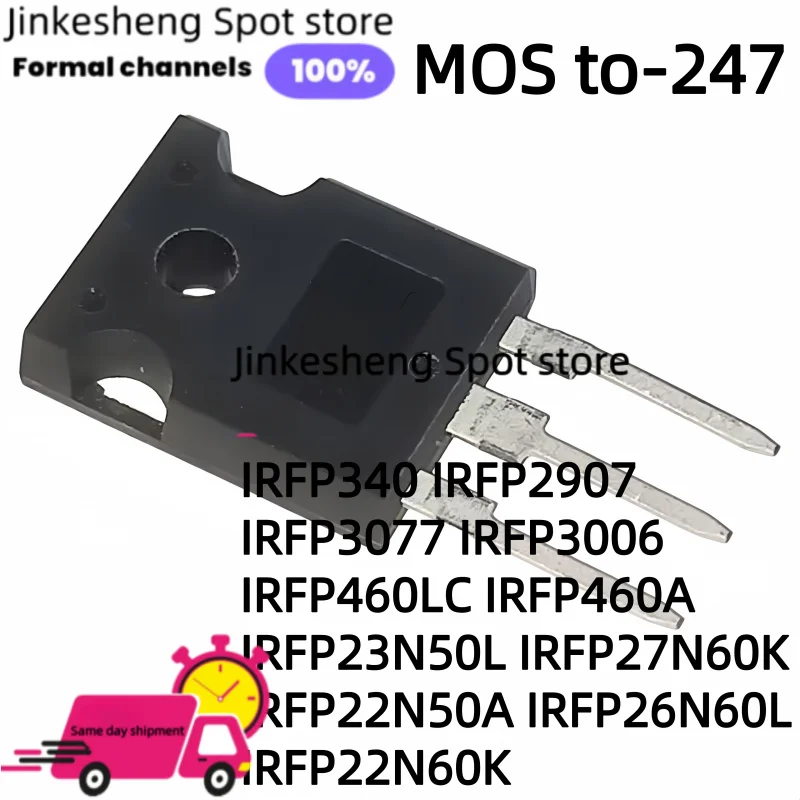 5PCS IRFP340 IRFP2907 IRFP3077 IRFP3006 IRFP460LC IRFP460A IRFP23N50L IRFP27N60K IRFP22N50A IRFP26N60L 22N60K PBF TO247 mos