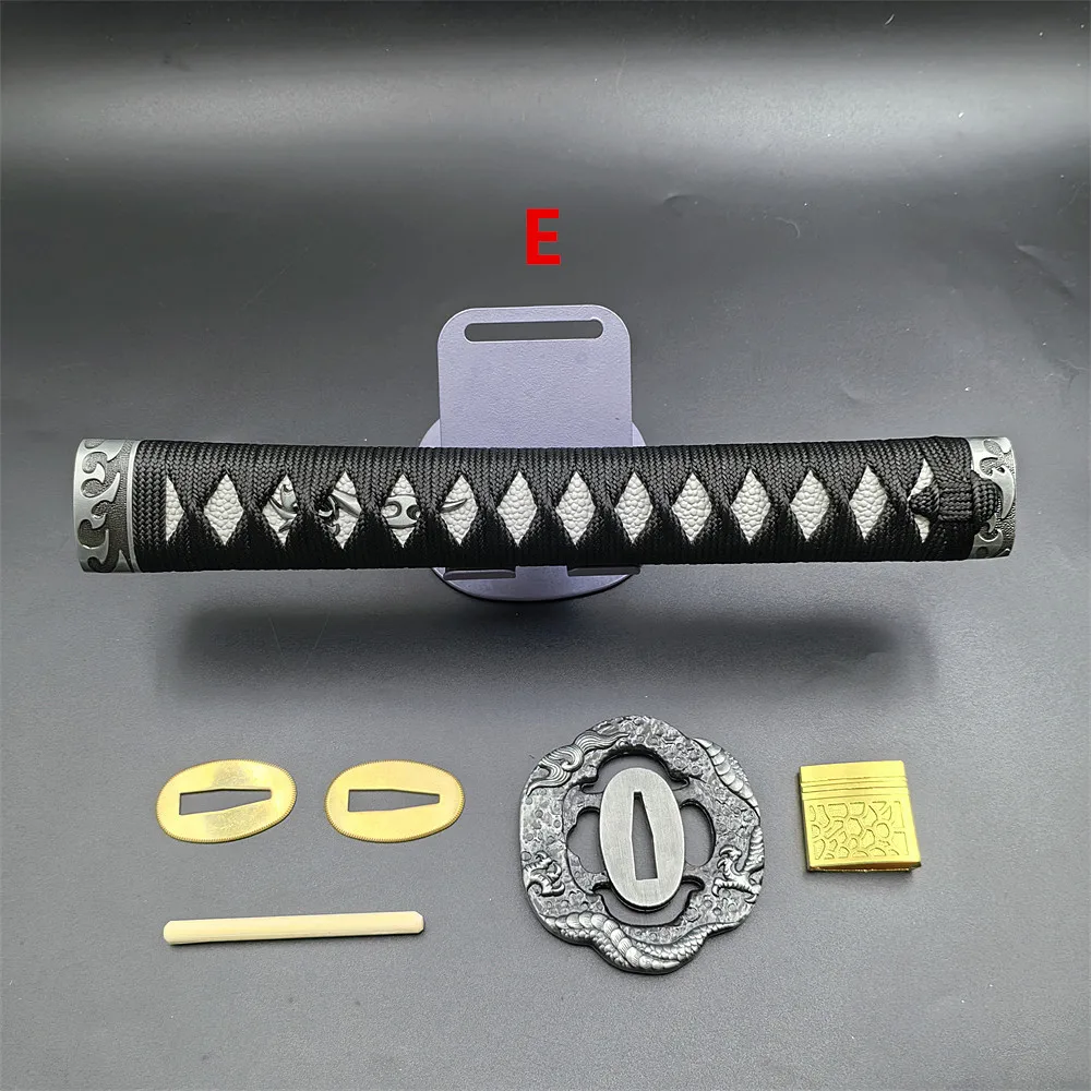 26cm Tsuka Handle Accessory For Japanese Samurai Katana/Sword Set Different Tsuba+Menuki+Fuchi+Kashira+Habaki+Seppa Fittings - view 6