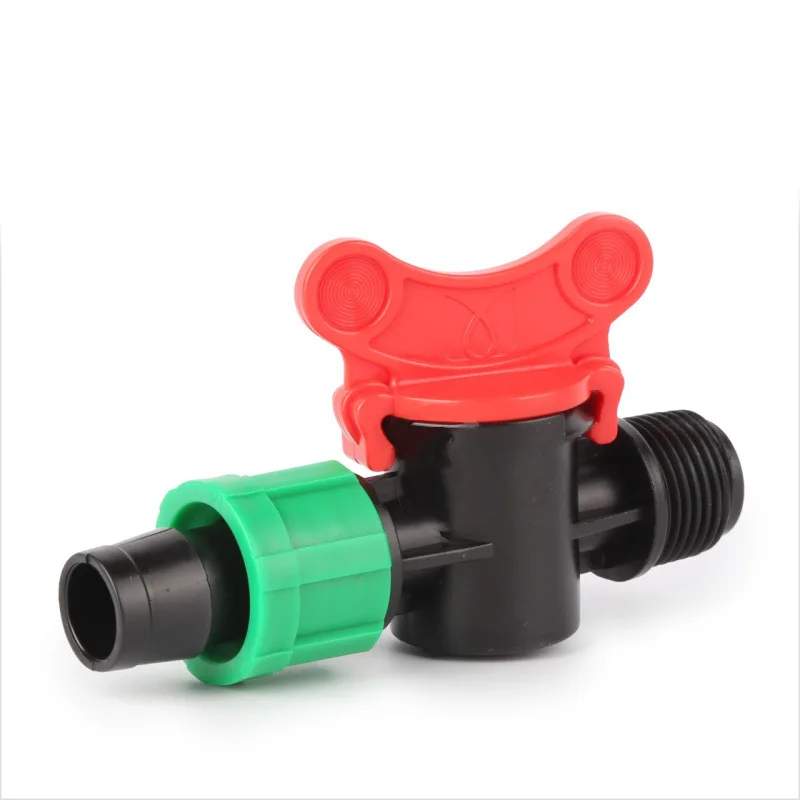 2~100pcs 16mm Micro Irrigation Drip Tape Male Thread Valve Connector Soaker Greenhouse Watering Patch Tape Hose End Cap Joints