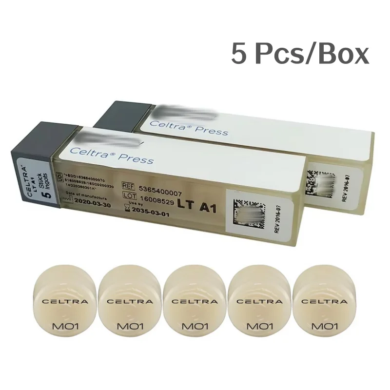 5Pcs/Tube Celtra Press 5Pcs tsply Sirona Dental Zirconia-Reinforced Lithium Silicate