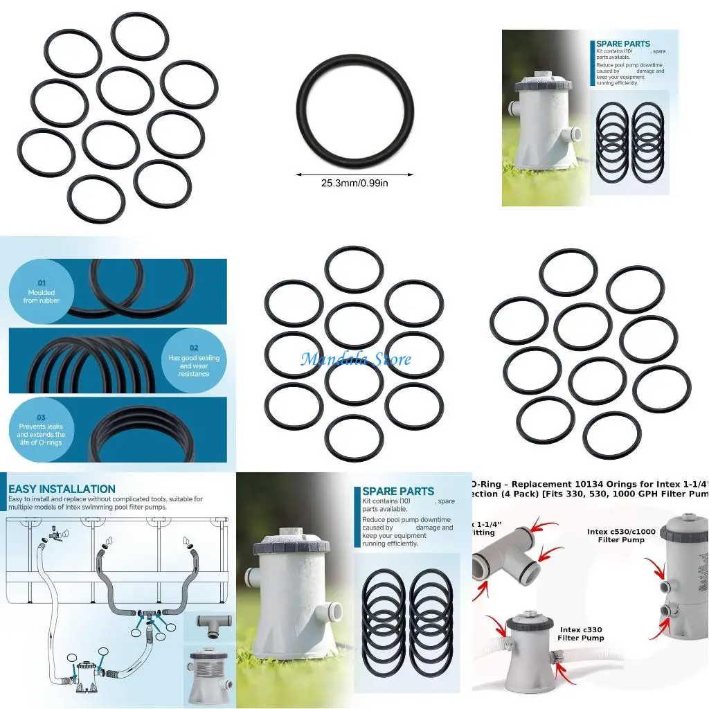 

U2JC Pack Of Gaskets Developed For Over Ground Filter Arrangements Strong Elastomer W
