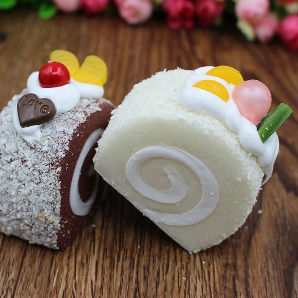 

Artificial Cake Decor Realistic Food PU Material Kitchen Party Office Shop Bakery Restaurant Wedding Props