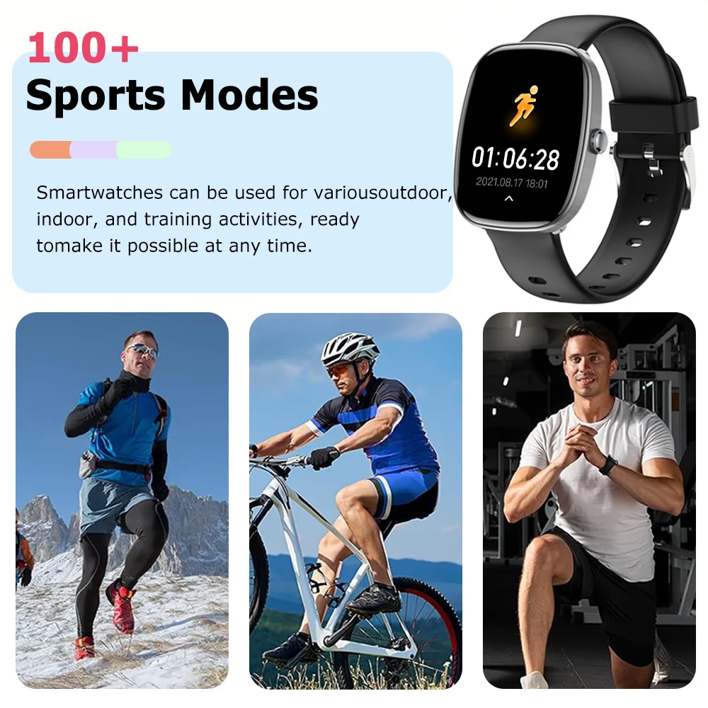 Luxurious Watches Pro 1.83”HD 240*283 Men And Women Health Monitoring Notifications Bluetooth Call Diy Faces Fashion Smartwatch