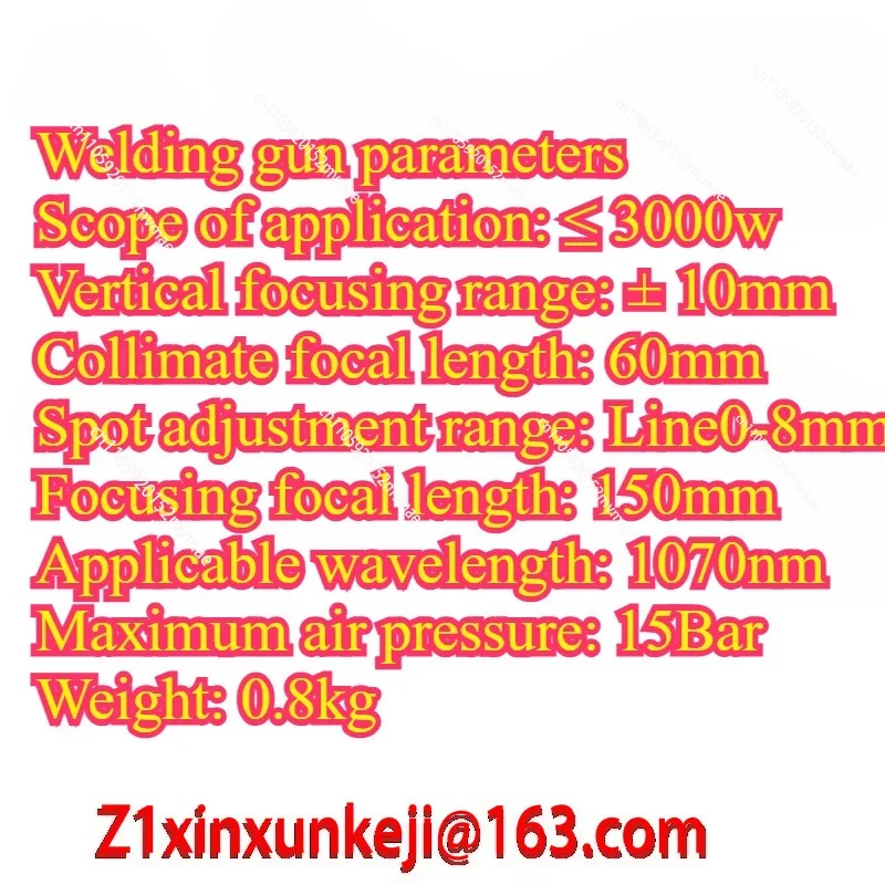 23T 3000w Fiber Optic Welding Head Accessories, Suitable for Welding Machines