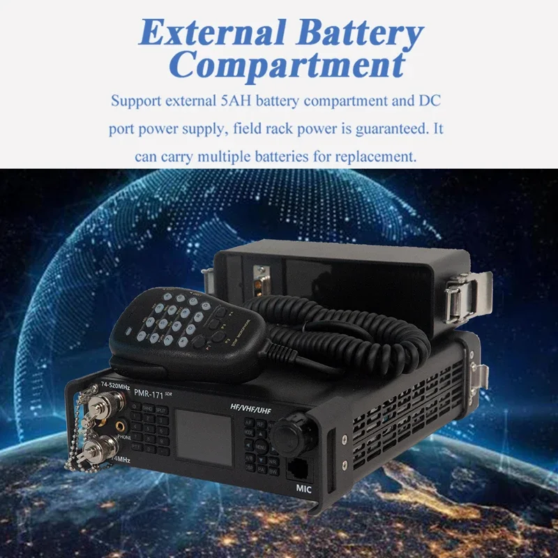 ZASTONE PMR171 SDR Ricetrasmettitore a onde corte HF CB 50 MHz 70 MHz VHF UHF Tutte le modalità Radio mobile DMR Walkie Talkie FT8 USB LSB CW AM FM