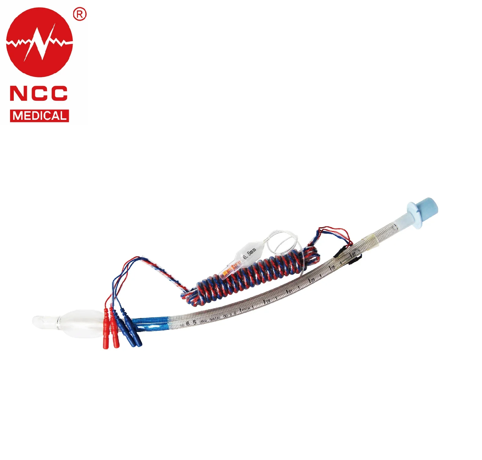 Factory supply neuromonitoring arc-shaped EMG laryngeal electrode with cuff for thyroid surgery