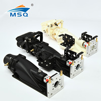 High Quality MSQ 40mm Water Jet Boat Pump Spray Water Thruster With Reversing bucket 4/5mm Shaft for RC Model Jet Boats