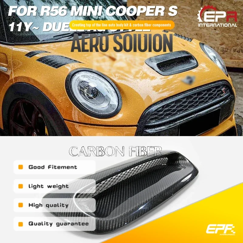 

For R56 Mini Cooper S DAG-Style Hood Scoop Fit for R56 Model Front Hood Exterior Replacement Accessory