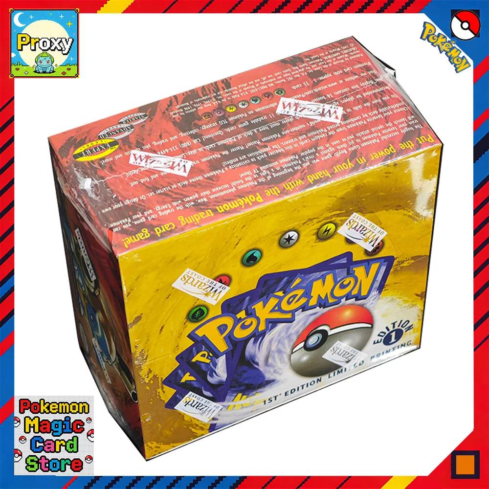 ベースセット第1版シャドウレスブースターボックスポケモンカードptcgプロキシクラシックアニメコレクションカード1セット36パック1パック-11カード