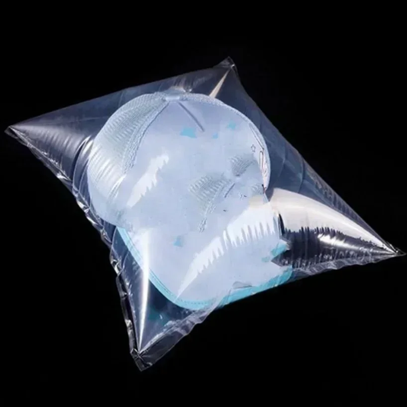 100pcs Bottom Opened Inflated Bag Inflatable Air Buffer Packaging Plastic Pouches Shipping Cushioning Anti-pressure Filling Pack