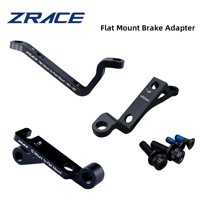 ZRACE Bike Disc Brake Adapter Post / IS To Flat Mount +20mm Bicycle Brake Caliper Adapter Flatmount Postmount Adapter 140/160mm