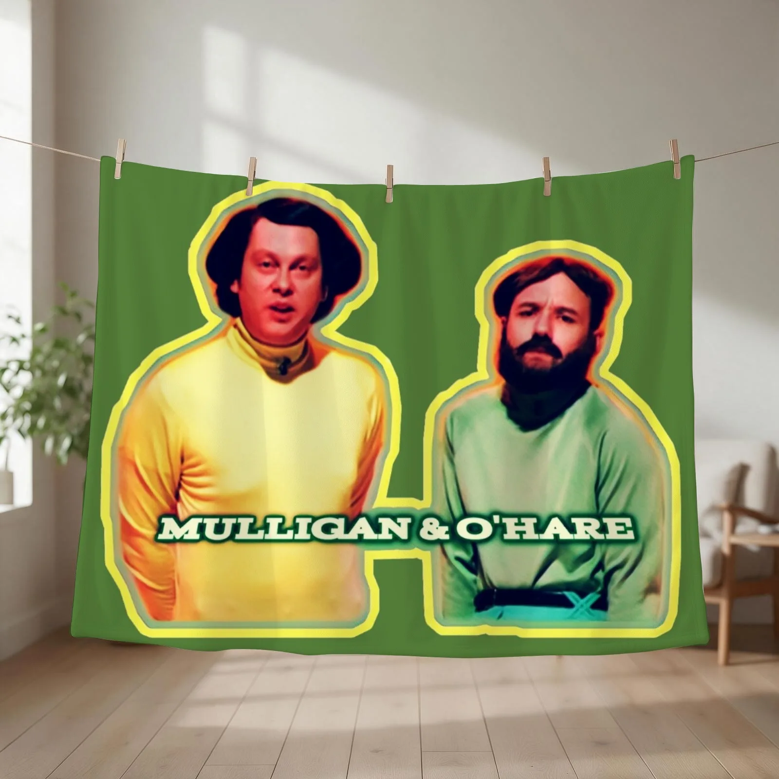 Mulligan and O'Hare Throw Blanket couch cozy soft plush fuzzy picnic outdoor blanket