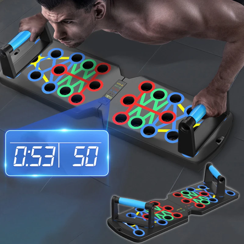 Foldable Push-Up Board At Home Push Up Exercise Portable Sport Fitness Equipment Abdominal Biceps Brachii Muscle Chest Training