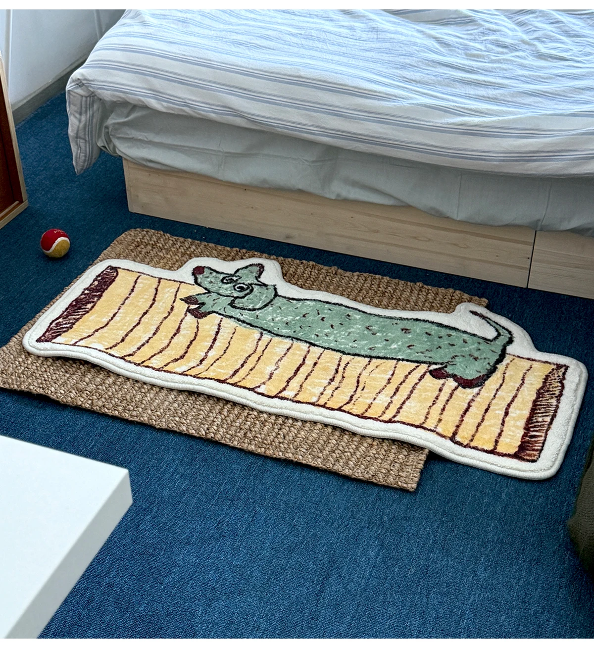 VIKAMA Cute Pet Lap Dog Rug Soft And Comfortable For Children's Room Bedside - Instagram-Style Bedroom Photography Decor