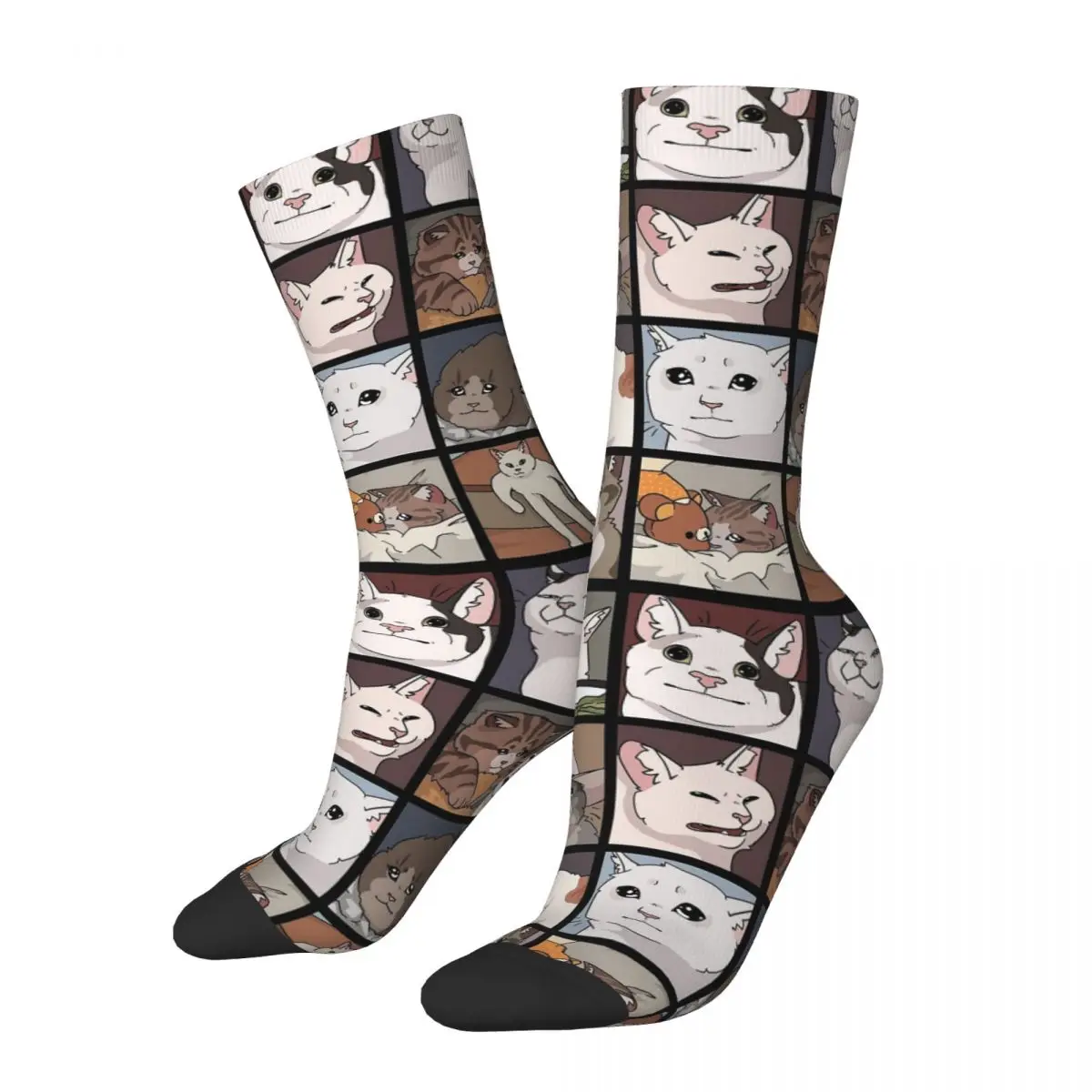 

Meme Cats 2.0 Socks Harajuku Super Soft Stockings All Season Long Socks Accessories for Man's Woman's Birthday Present