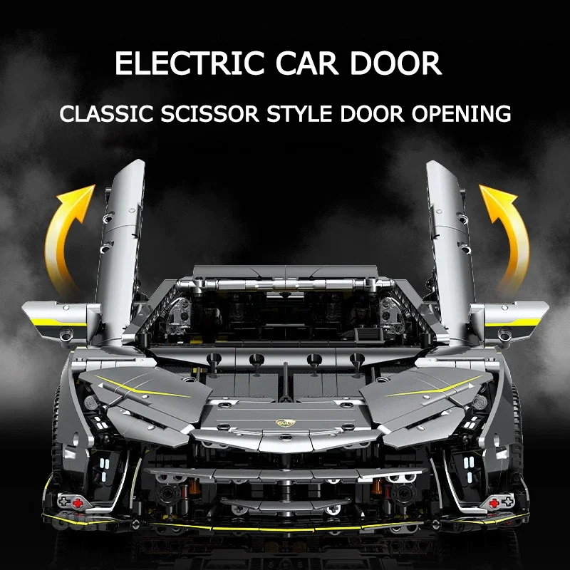 Technische Serie Eén Uit Concept Sportwagen Bouwsteen Stad Mechanische Snelheid Racing Voertuig Model Baksteen Speelgoed Voor Kind MOC