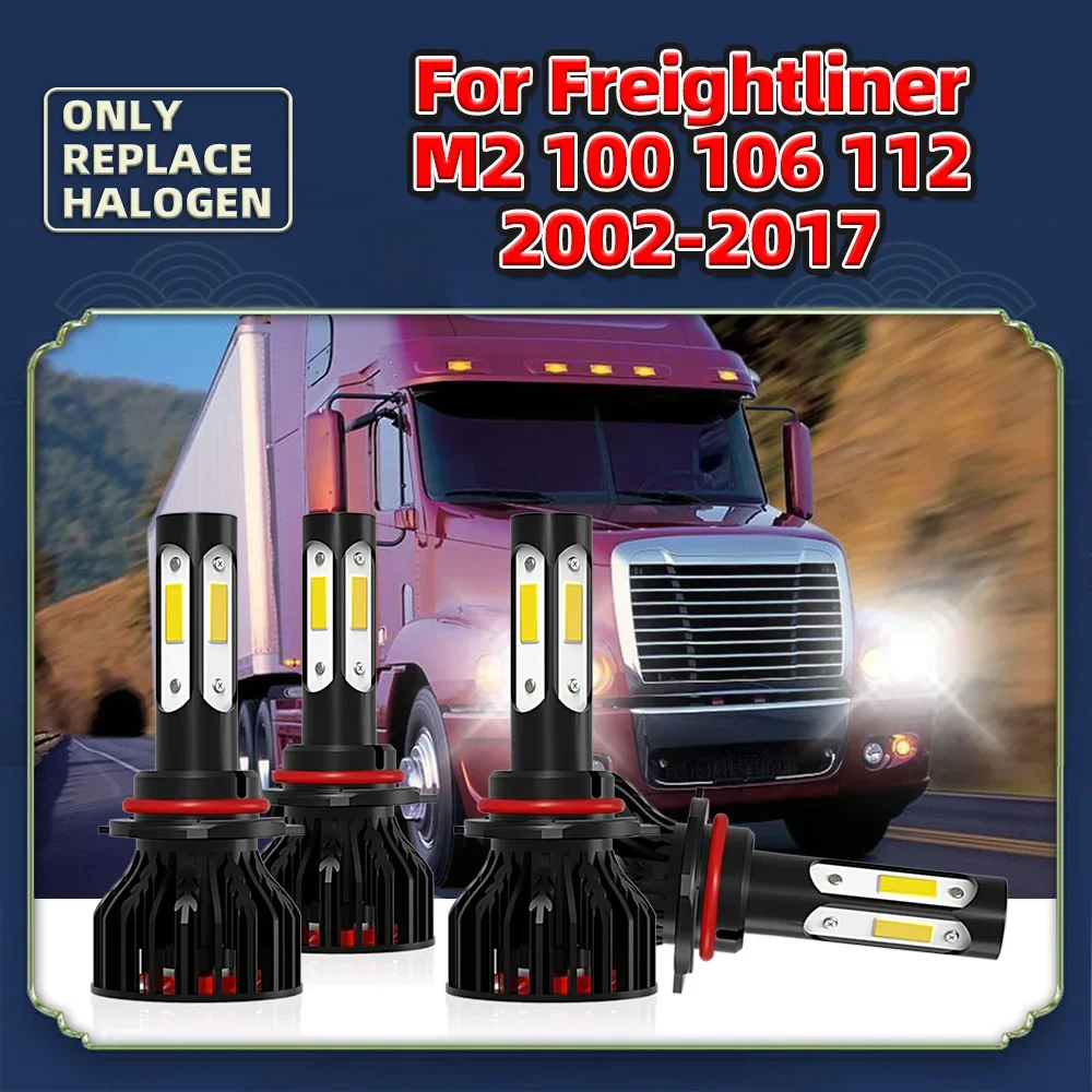 

12000LM 6000K Headlamp 360° Headlight Bulb 12V For Freightliner M2 100 106 112 2002-2009 2010 2011 2012 2013 2014 2015 2016 2017