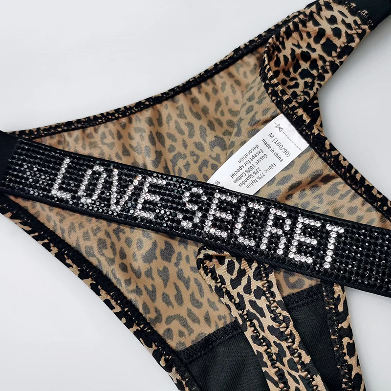 Sexy Damen-Slips mit Strass-Diamanten, G-String, Sport-Tanga, Niedrige Taille, Kurze Unterhosen, T-Back Fitness S-XL – Detail 35